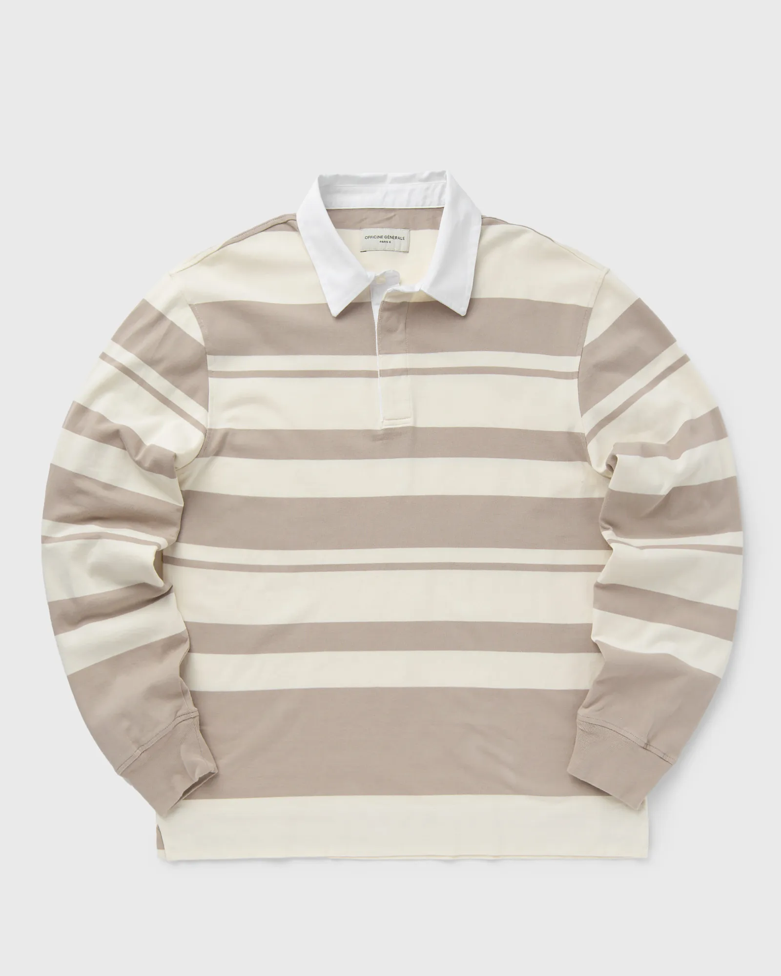 Officine Générale RYKER POLO STRIPED ORGANIC CO