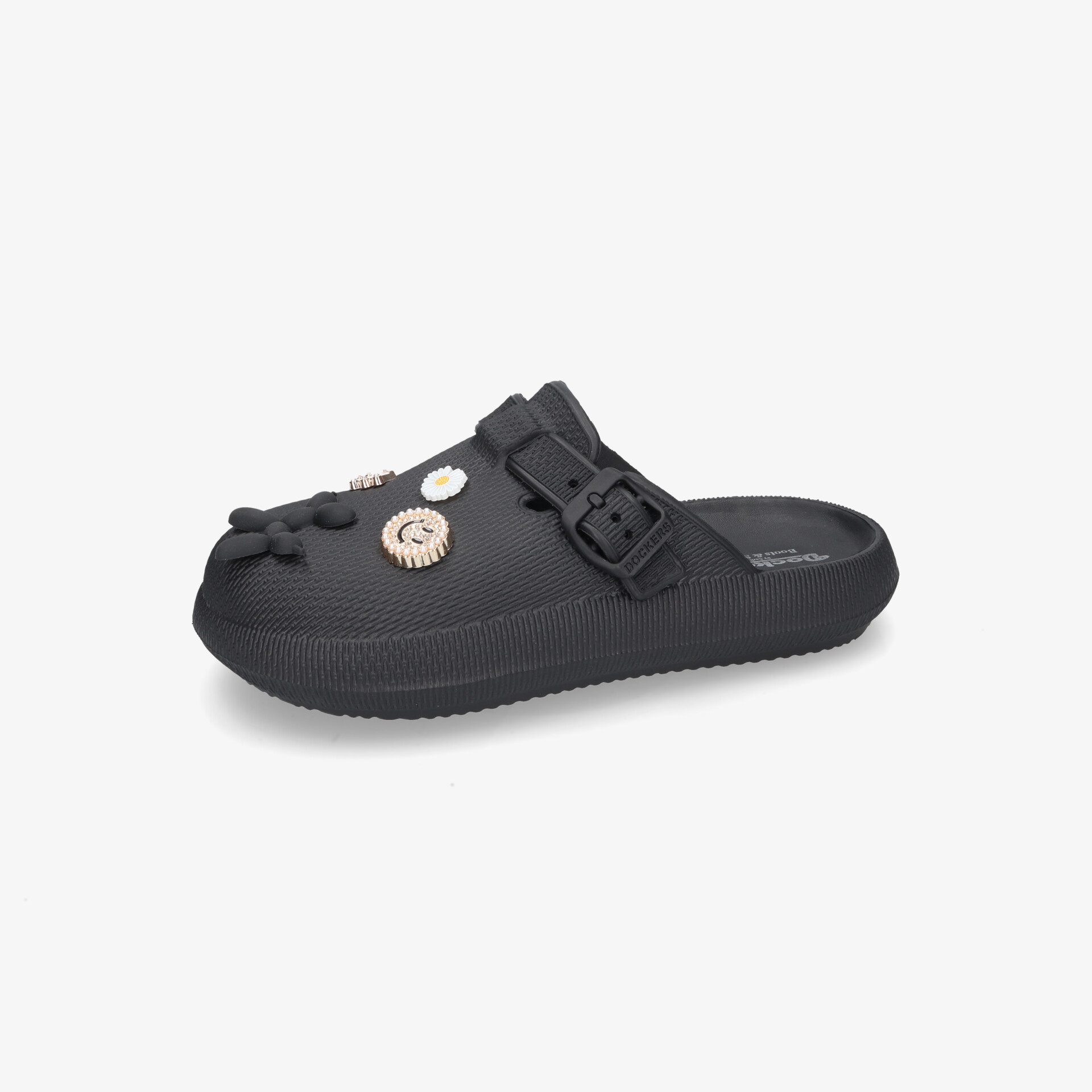 Dockers Damen Clogs schwarz