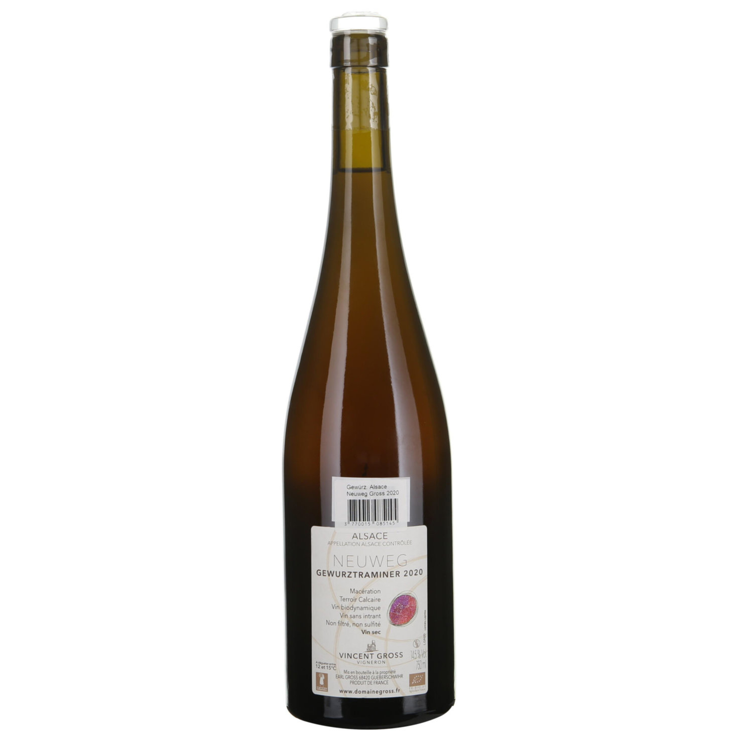 Alsace AOC Gewurztraminer Neuweg Domaine Gross -75cl