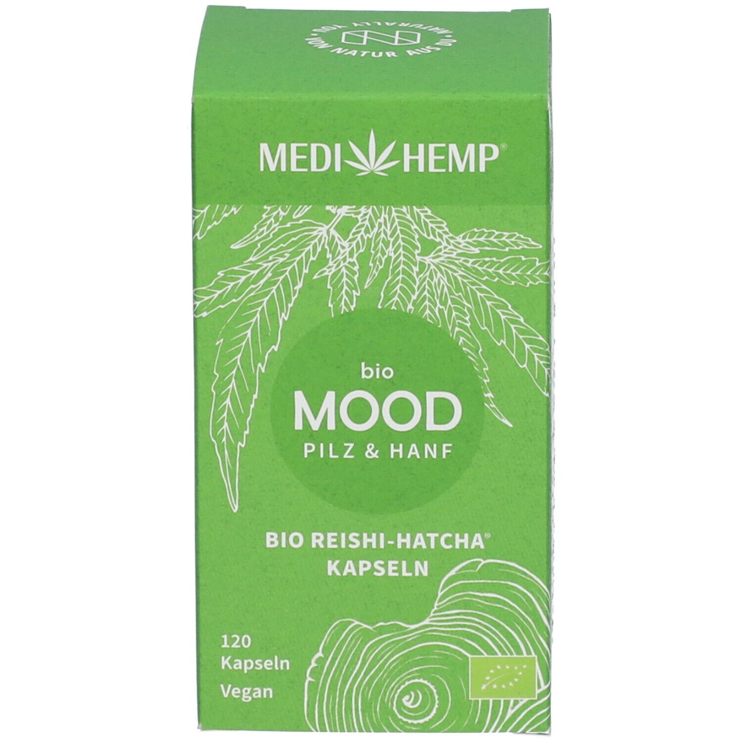 MEDIHEMP Bio MOOD Reishi-HATCHA® Kapseln