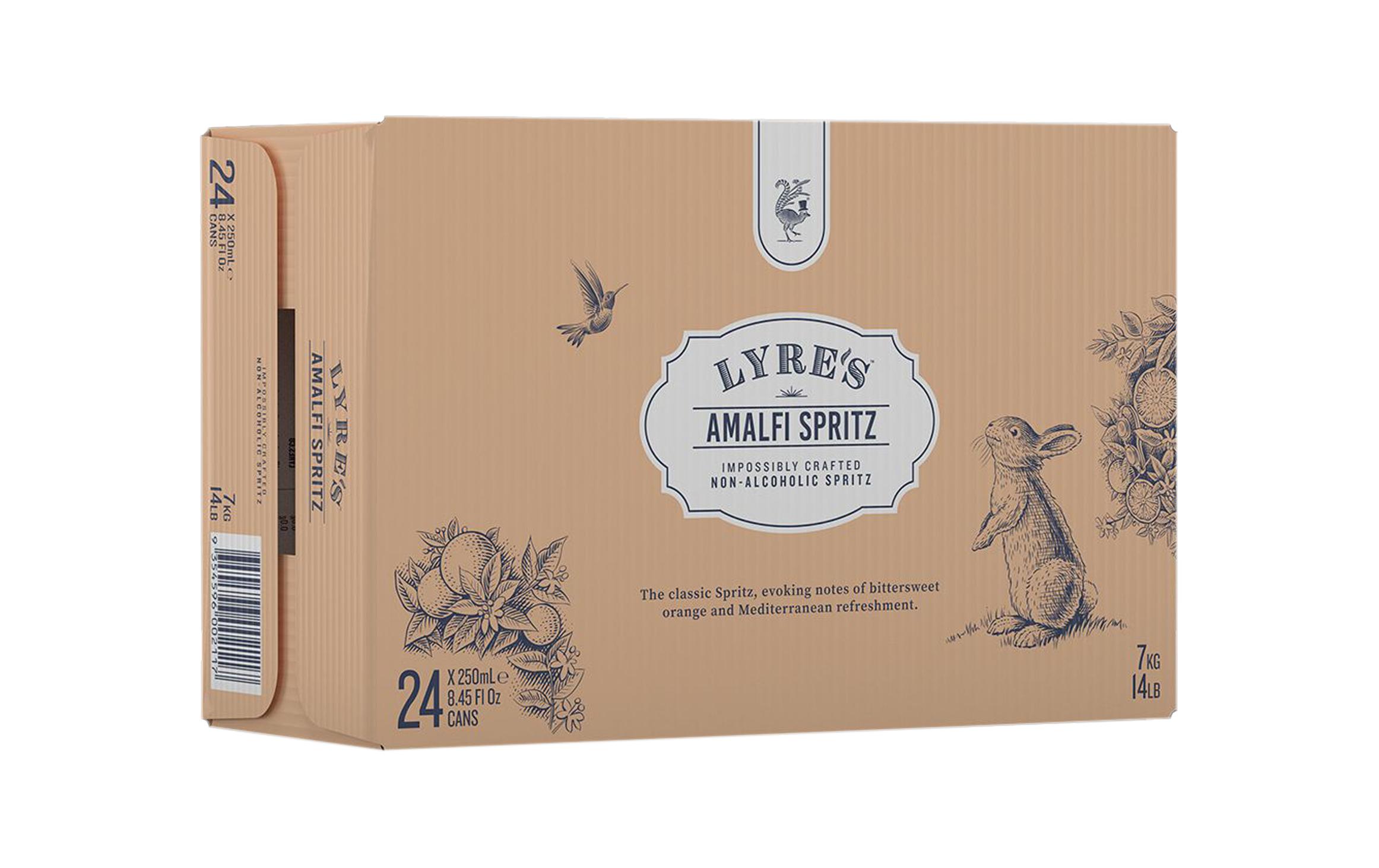 Amalfi Spritz alkoholfrei 24 x 250 mlAromatisches Apéro-Getränk ohne Alkohol