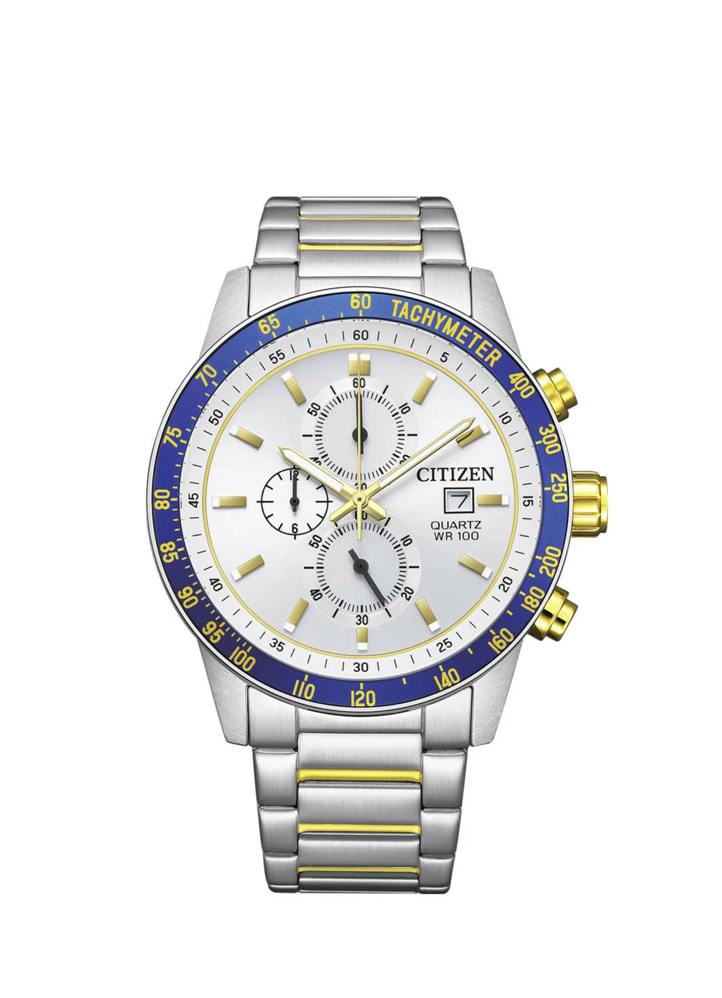 Citizen-Quartz-Herrenchronograph in Bicolor