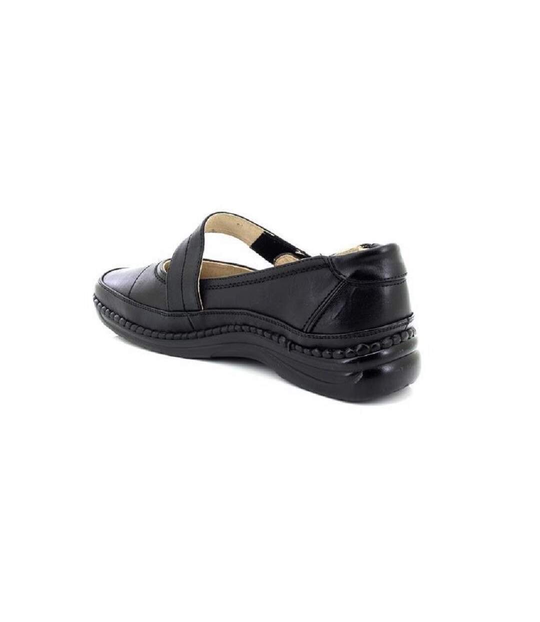 Boulevard - Mary Jane extra larges - Femme (Noir) - UTDF168