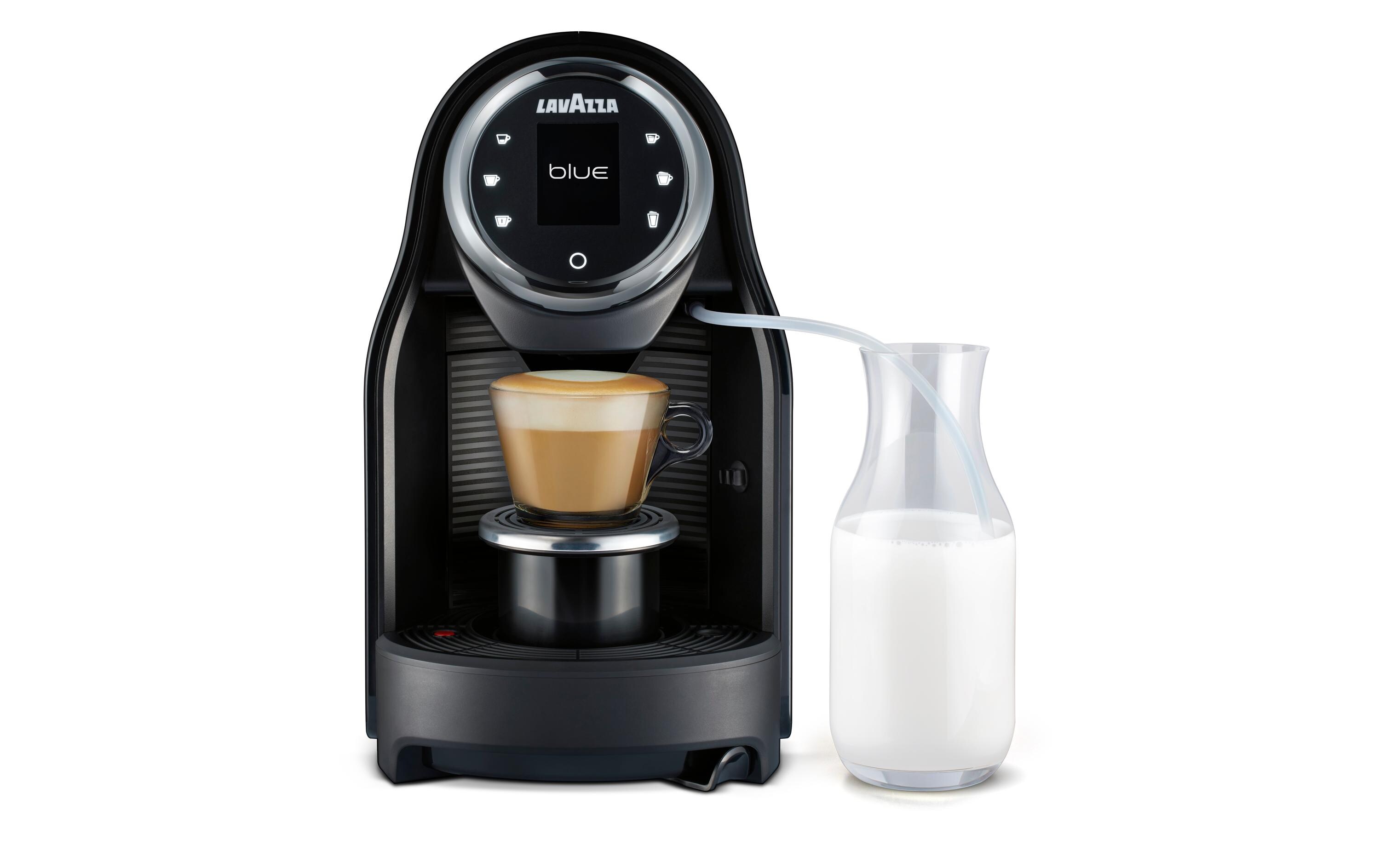 Kapselmaschine Classy & Milk Blau/Schwarz<br>Kaffeemaschine für die Verwendung mit Lavazza BLUE-Kapseln