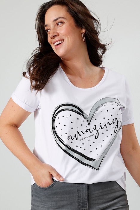 T-Shirt, XL-Herz, Halbarm