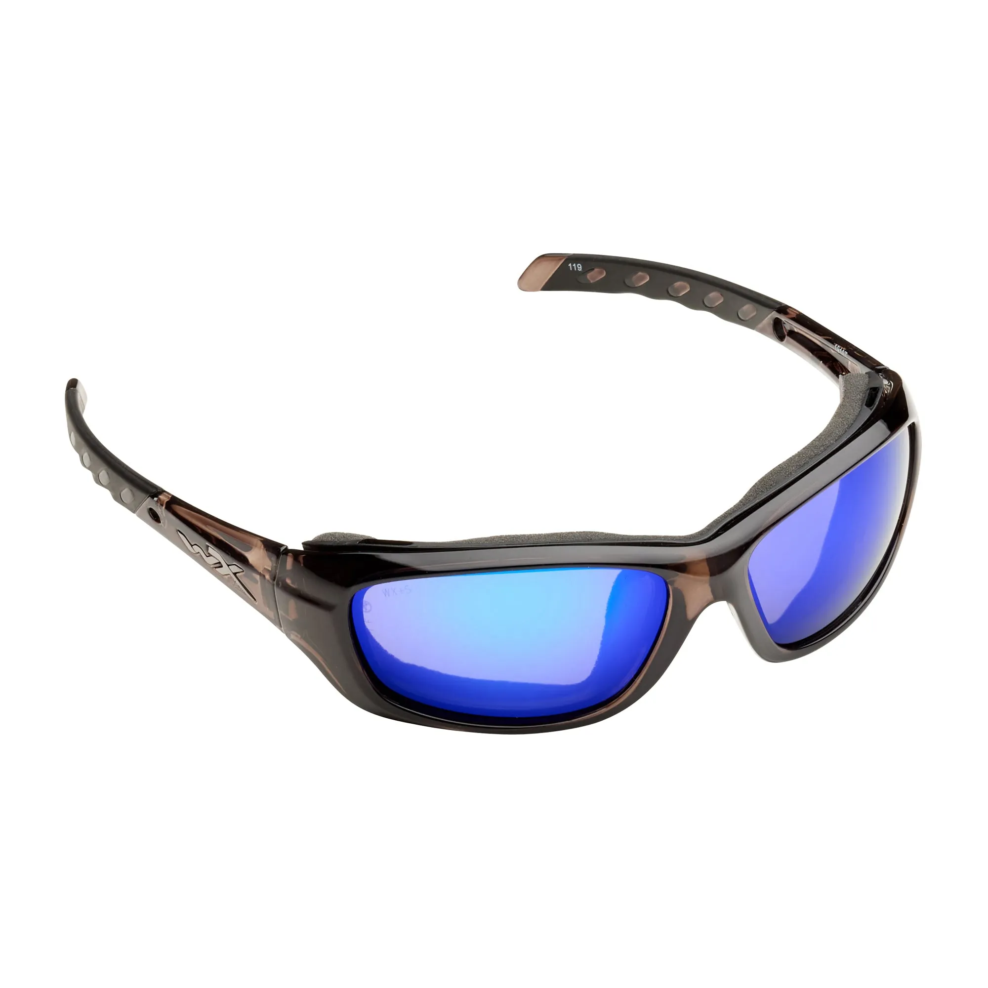 Wiley X -  Brille Gravity Polarized Blue Mirror Black Crystal Frame
