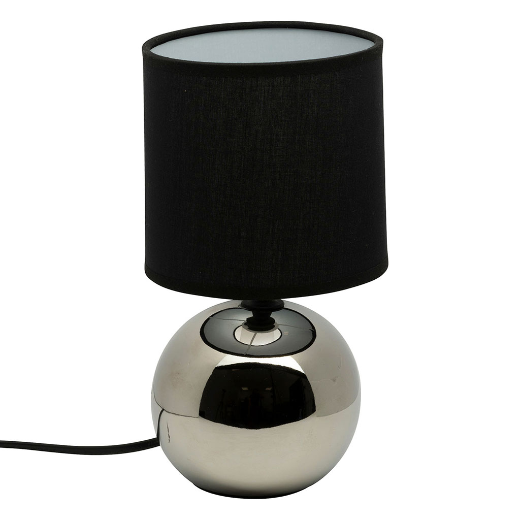 Lampe boule TIMEO argent H 25cm