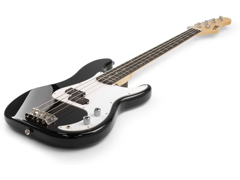 MAX E-Bass GigKit Schwarz Bass Gitarrenset