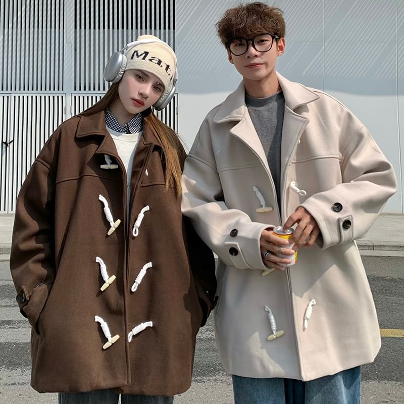Bay Go Mall - Effen duffelcoat