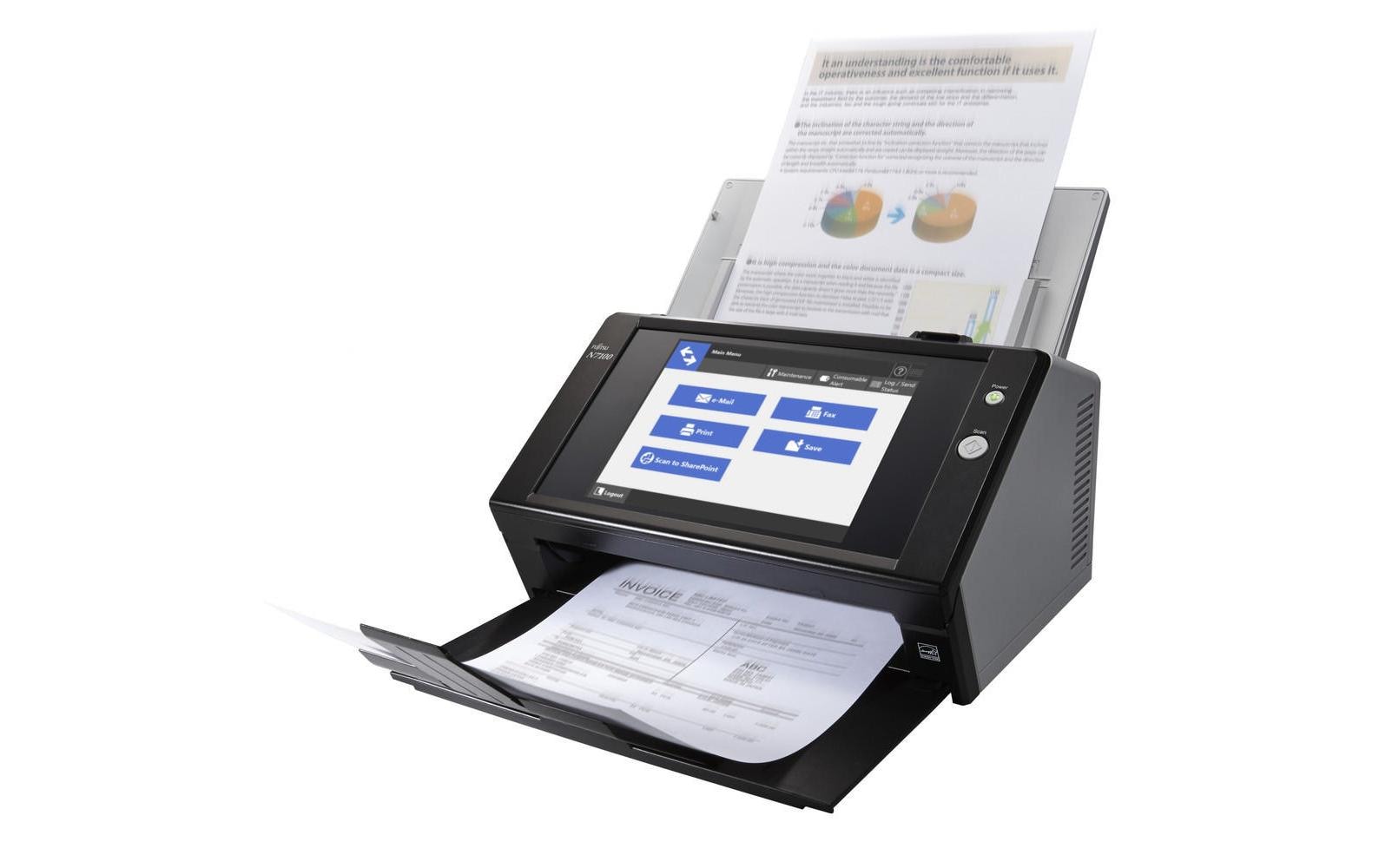 Dokumentenscanner N7100E<br>Netzwerk-Dokumentenscanner
