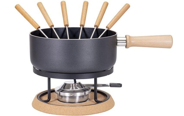 Kadastar Fondue »Bernina 9 Teile, Schwarz« Holzart: Buche (China)