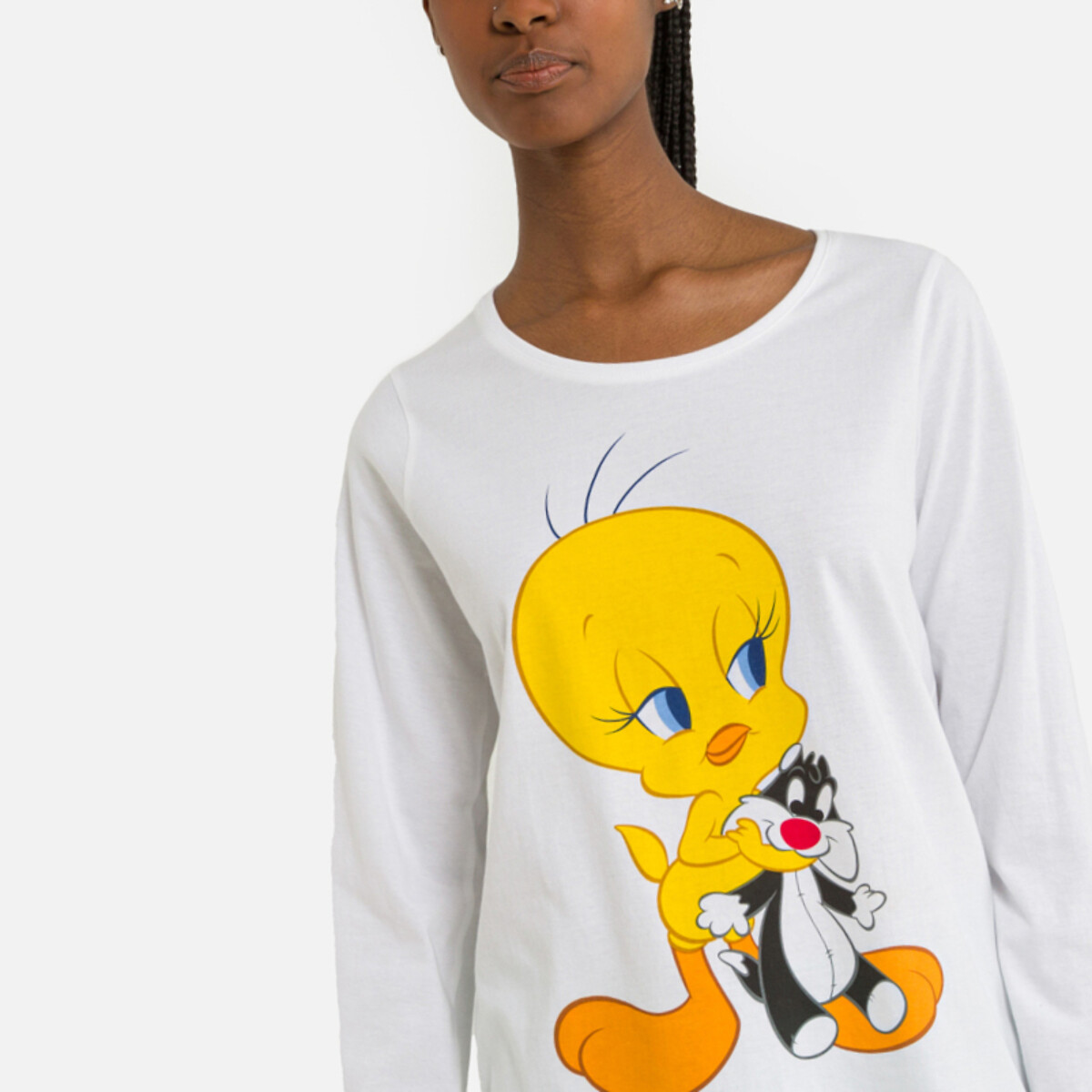 TWEETY!<br>Pijama de mangas compridas, calças largas Titi