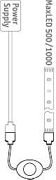 Détecteur de mouvement MaxLED Night Paulmann 144W IP20 blanc H.3,3 x P.3,5 cm