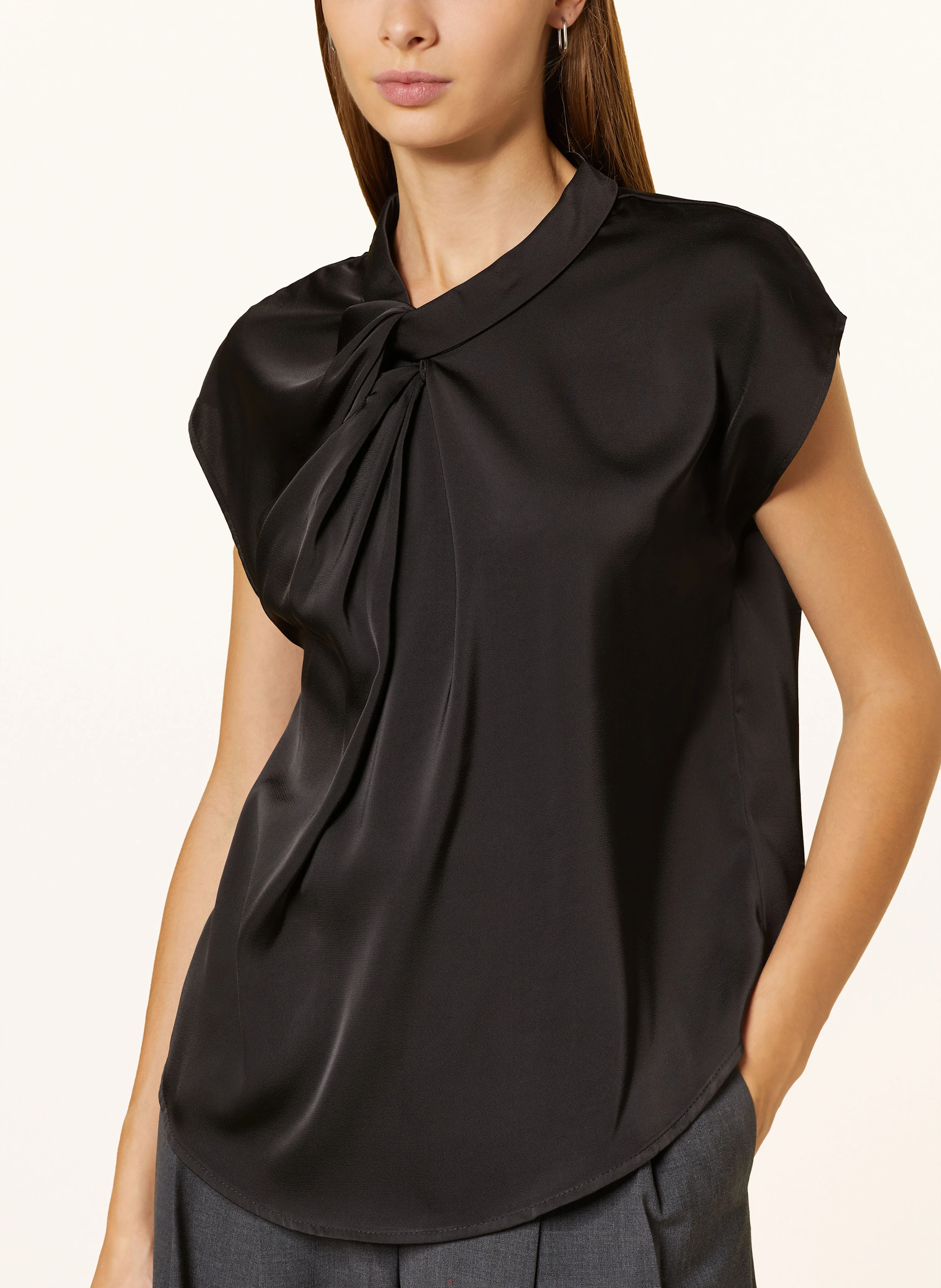 NEO NOIR Blusenshirt FLEUR aus Satin