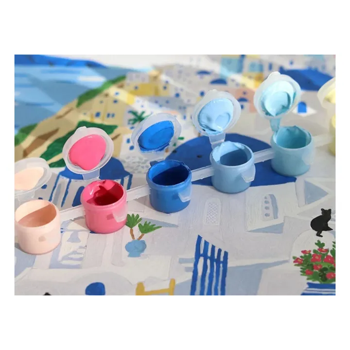 La Petite Épicerie Kit de peinture au numéro - Santorini par Maja Tomljanovic