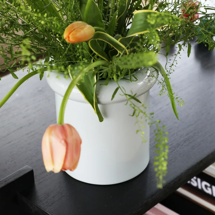 &klevering - Turban Vase 27 x Ø 16 cm, gelb