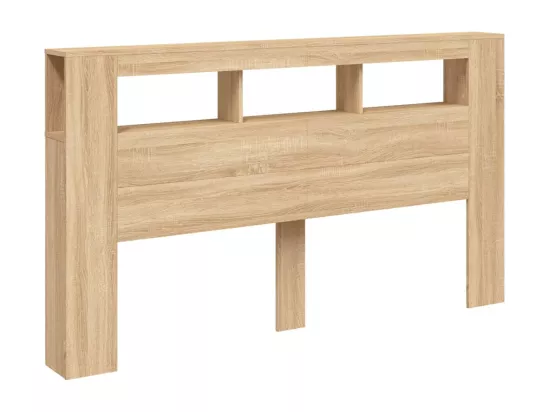 Tête de lit à LED chêne sonoma 180x18,5x103,5cm bois ingénierie