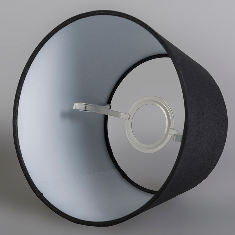 Tafellamp goud/messing met kap zwart 25 cm verstelbaar - Parte