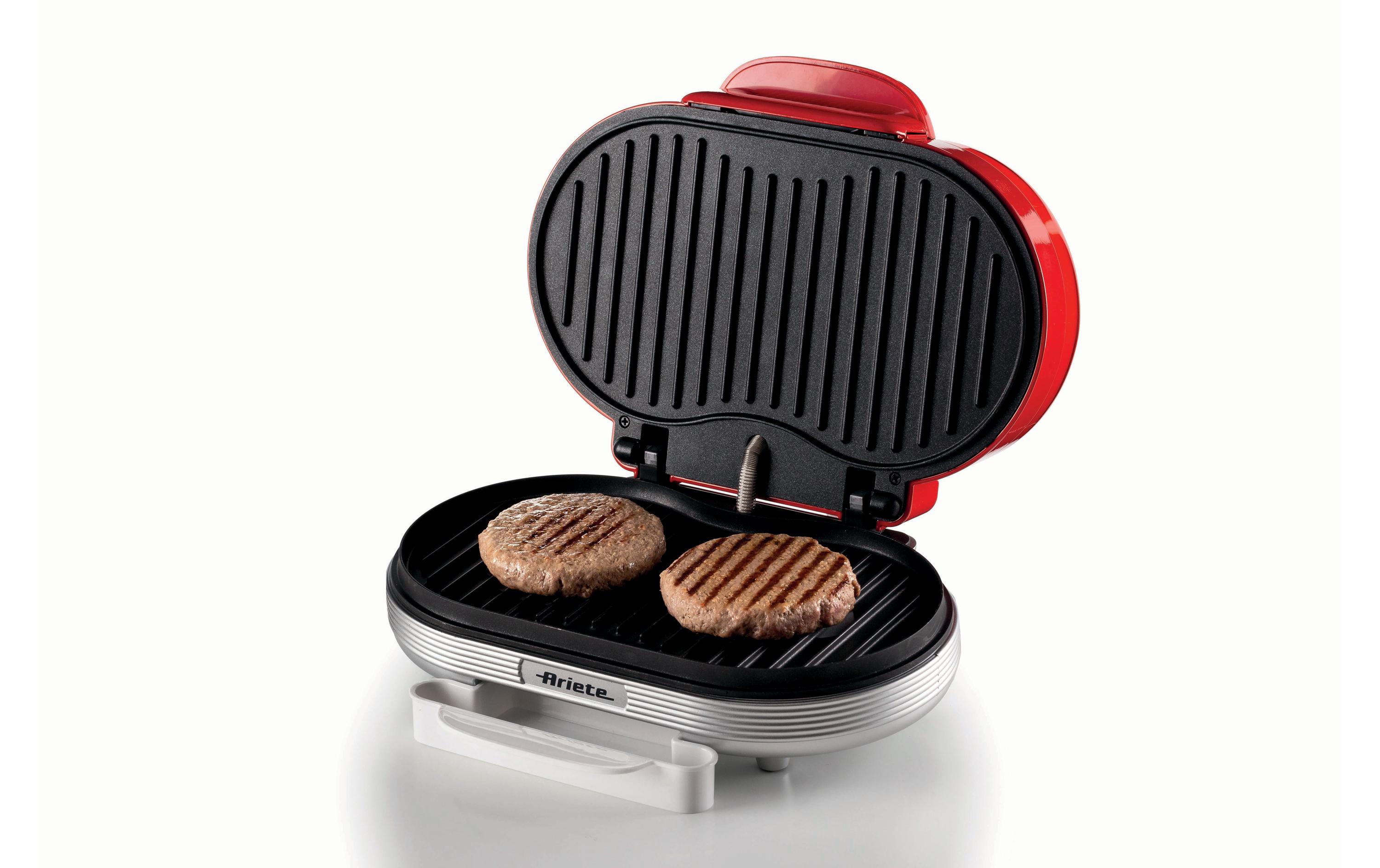 Hamburger-Grill Party Time ARI-205-RD 1200 W, Rot/WeissHamburger-Maschine