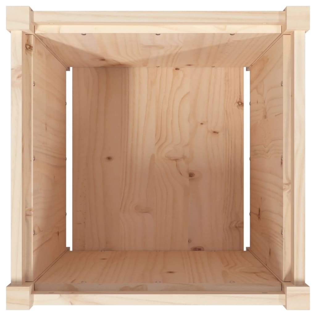 Jardinière 50x50x50 cm bois de pin massif