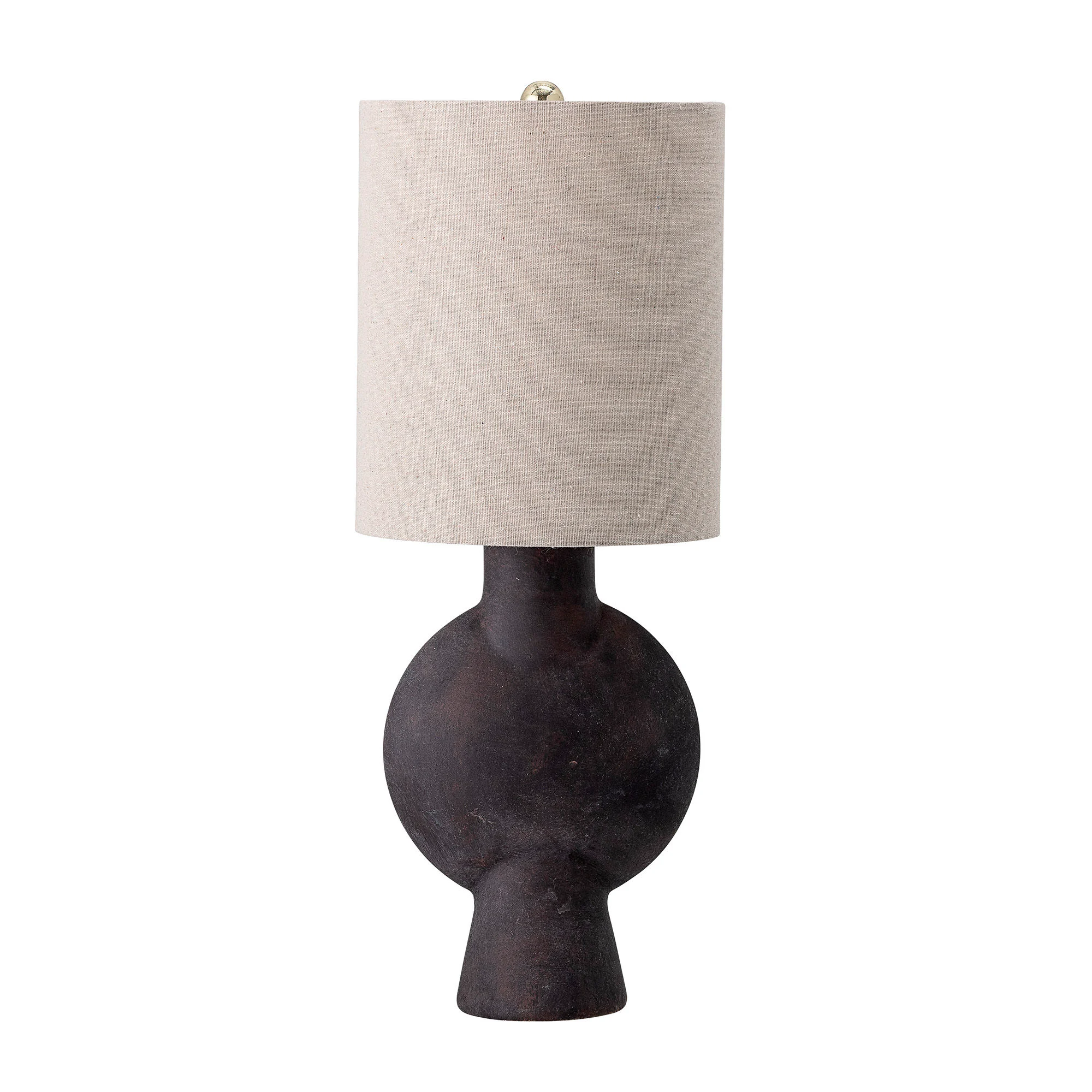 Lampe de table tissu | Marron