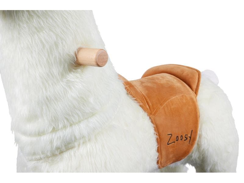 zoosy Reittier Lama Reittier Lama mit Rollen an den Füssen