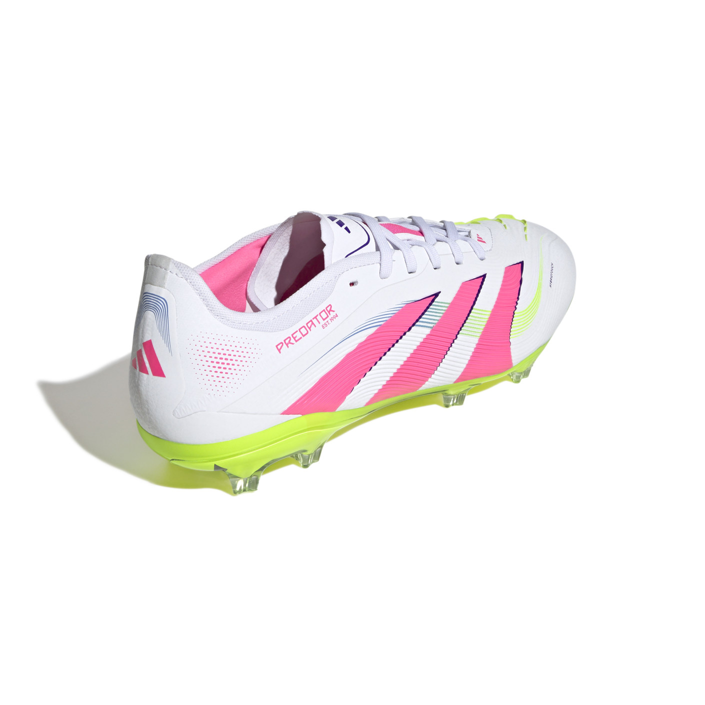 Adidas Predator Pro Gras Voetbalschoenen (FG) Wit Roze Neongeel
