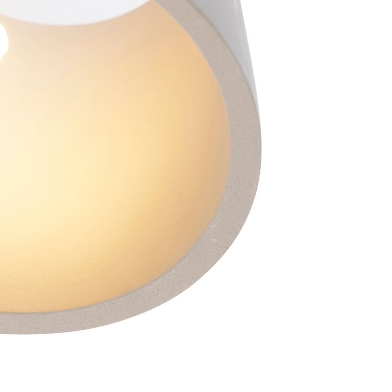 Industriële wandlamp beton met lichteffect - Cup