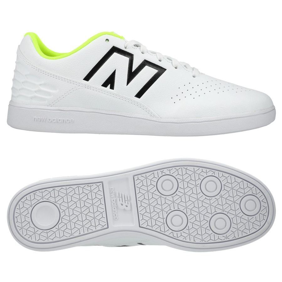 New Balance Audazo V6 Control IN - Blanc/Jaune Fluo