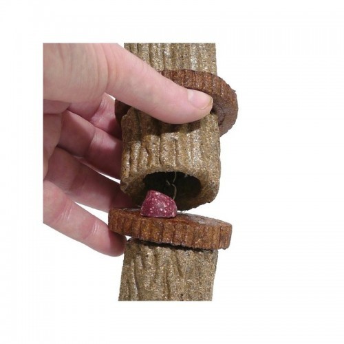 Brinquedo de forrageamento grande Hidetreat para papagaios, várias cores