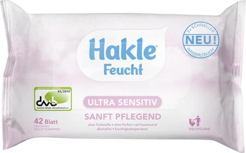 Hakle Feucht Toilettenpapier Ultra Sensitiv
