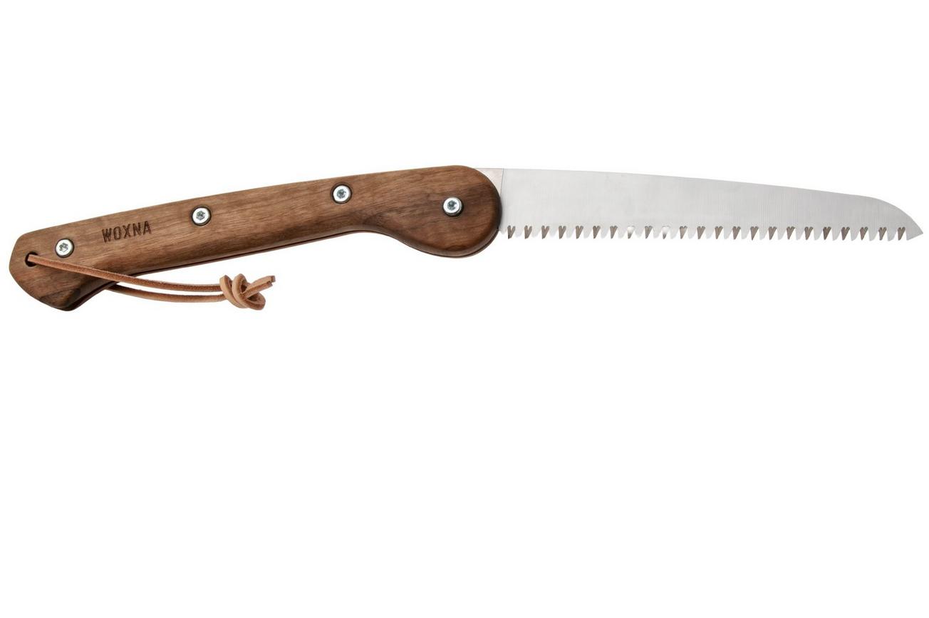 Woxna Ljusnan 113018 Foldable Saw, walnoothout, roestvast staal, vouwzaag, 18 cm