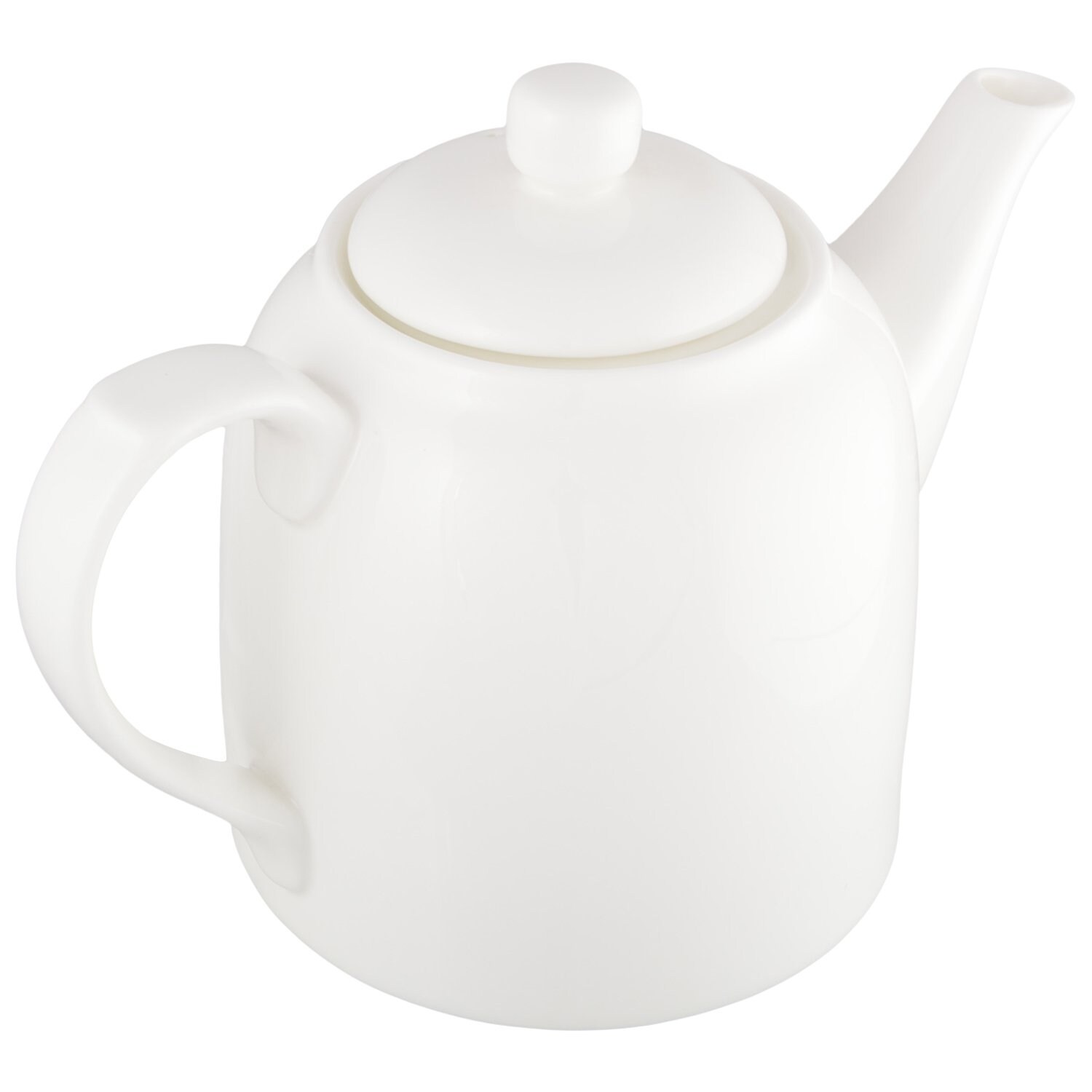 Weiße Teekanne aus Feinporzellan in Farbbox – 900 ml, hochwertiges Porzellan