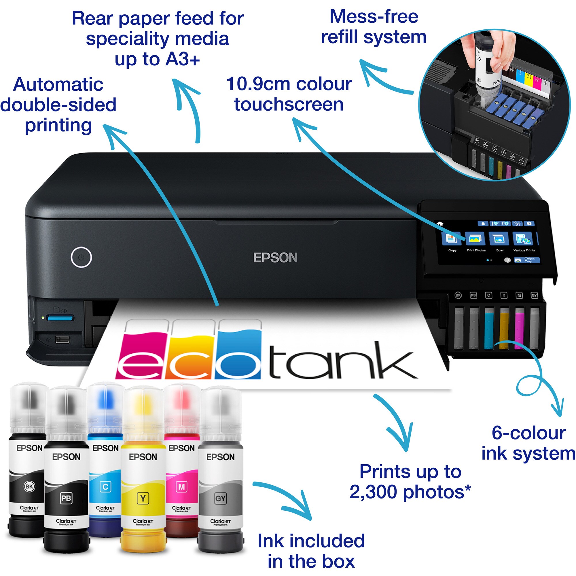 Epson Multifunktionsdrucker EcoTank ET-8550
