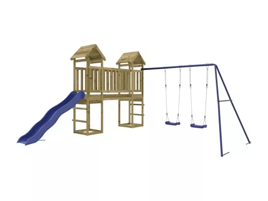 Aire de jeux d'extérieur bois de pin imprégné