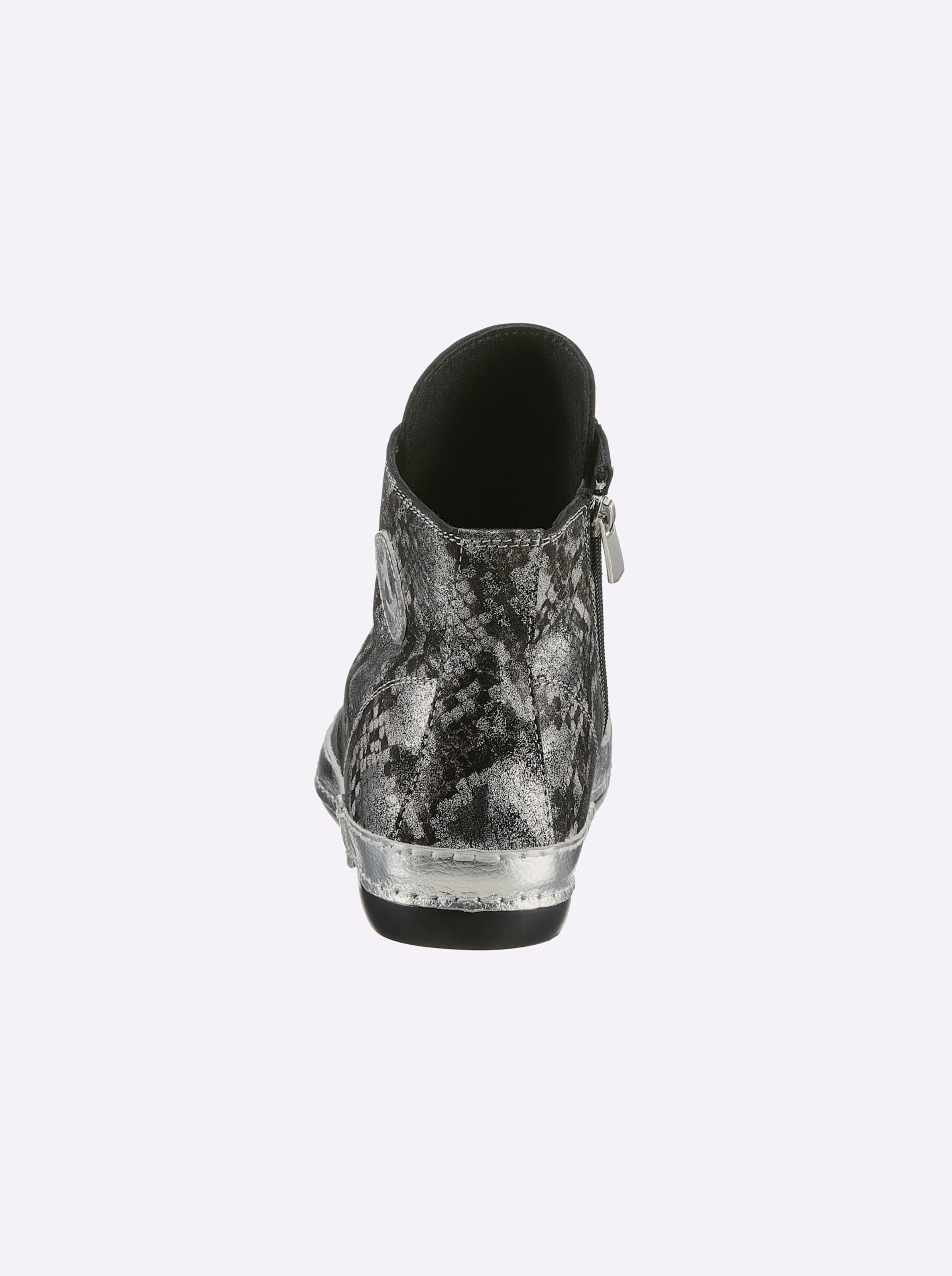 heine Sneaker in schwarz-silberfarben