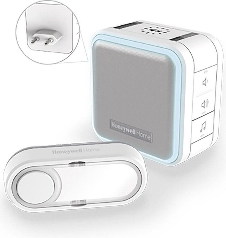 Honeywell Home - Draadloze Deurbel - Wit - Compact - Bereik tot 150 m