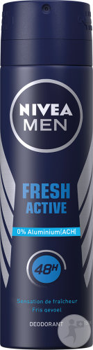 Nivea Men Fresh Active Déodorant Spray 48h Sensation De Fraîcheur 150ml