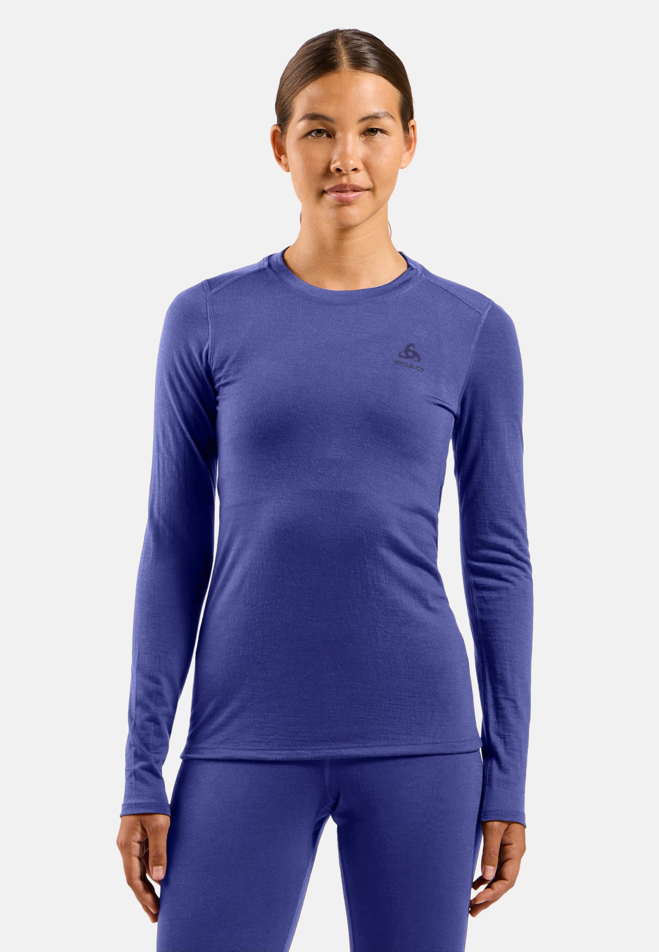 Natural Merino 160 Base Layer Langarmshirt in Skipper Blue