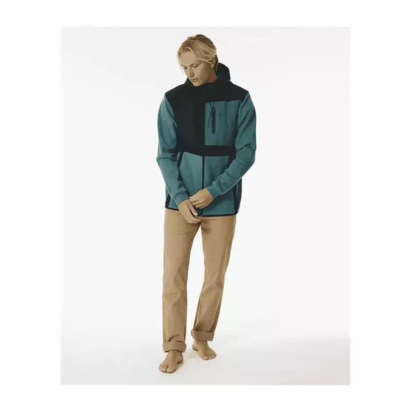 Sweat RIPCURL Anti Series Heatseeker Zip Thr Blue Green
