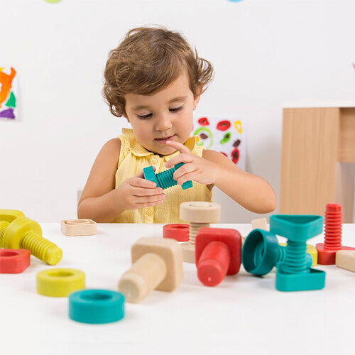 Miniland knutselset bouten en moeren - 24 st