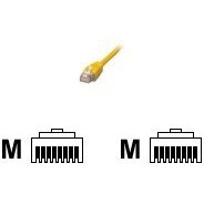 MCL Cable RJ45 Cat5E 0.5 m Yellow câble de réseau Jaune 0,5 m U/UTP (UTP)