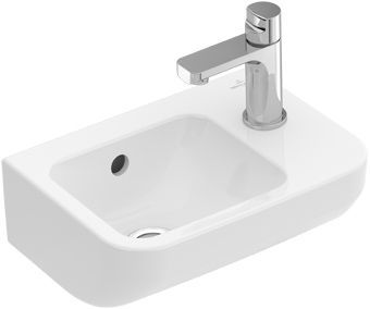 Villeroy & Boch Architectura fontein m. kraangat rechts m. overloop 36x26cm wit