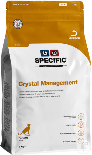 Specific FCD Crystal Management Nourriture Sèche Pour Chats 2kg