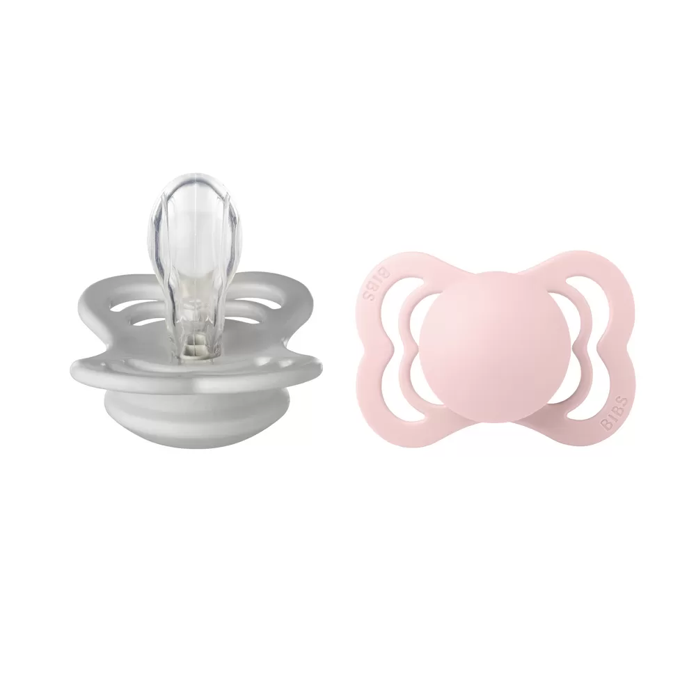 BIBS Supreme Silicone Haze/Blossom 2 pak - Flere størrelser