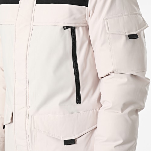 Parka Capuche Fourrure Beige
