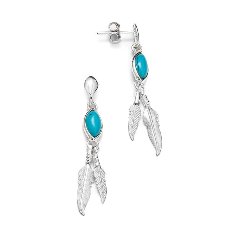 Boucles d'oreilles Plume