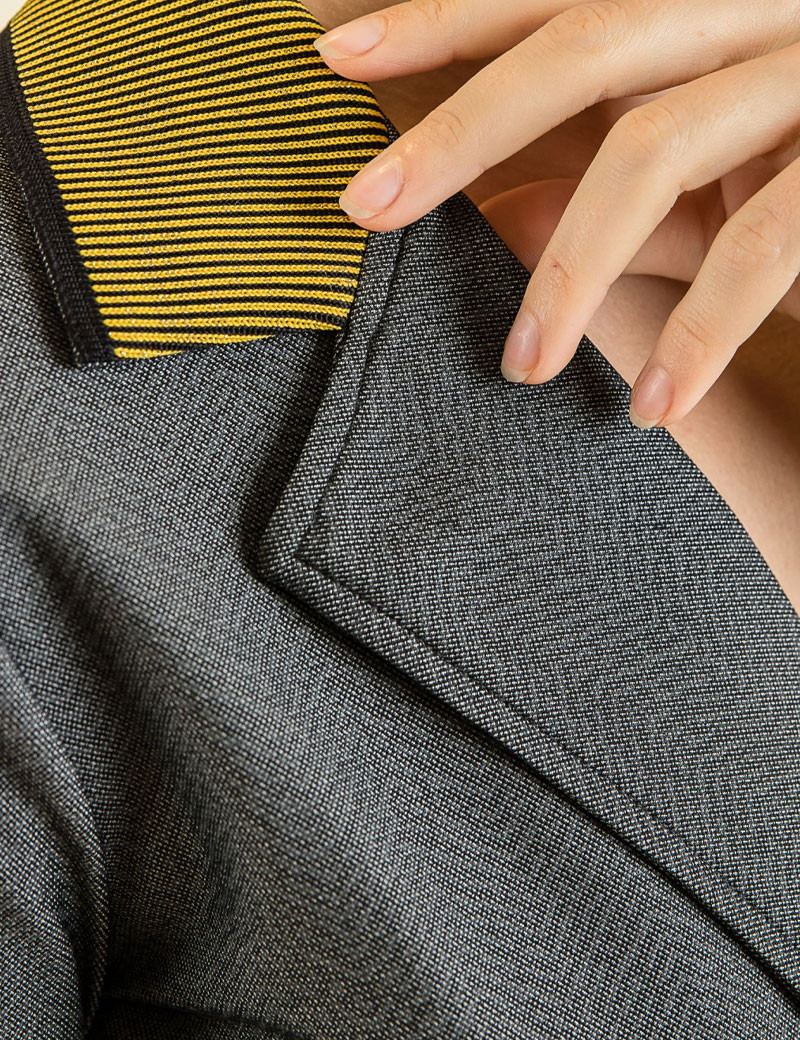 HBT ECLECTIC DENIM | CHEVRONS MARIA VESTE FEMME ANTHRACITE