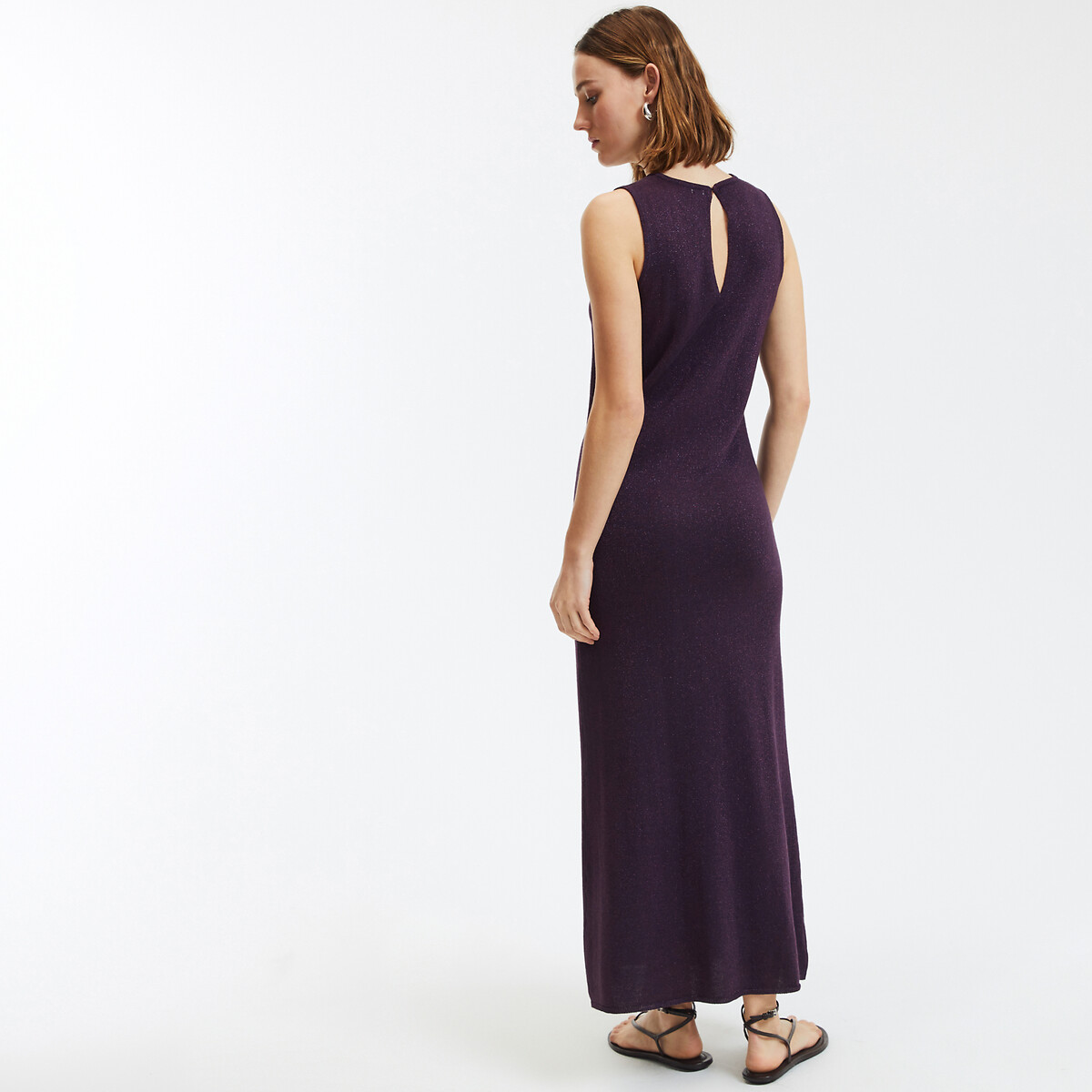 COLEÇÕES LA REDOUTE<br>Vestido longo evasê sem mangas