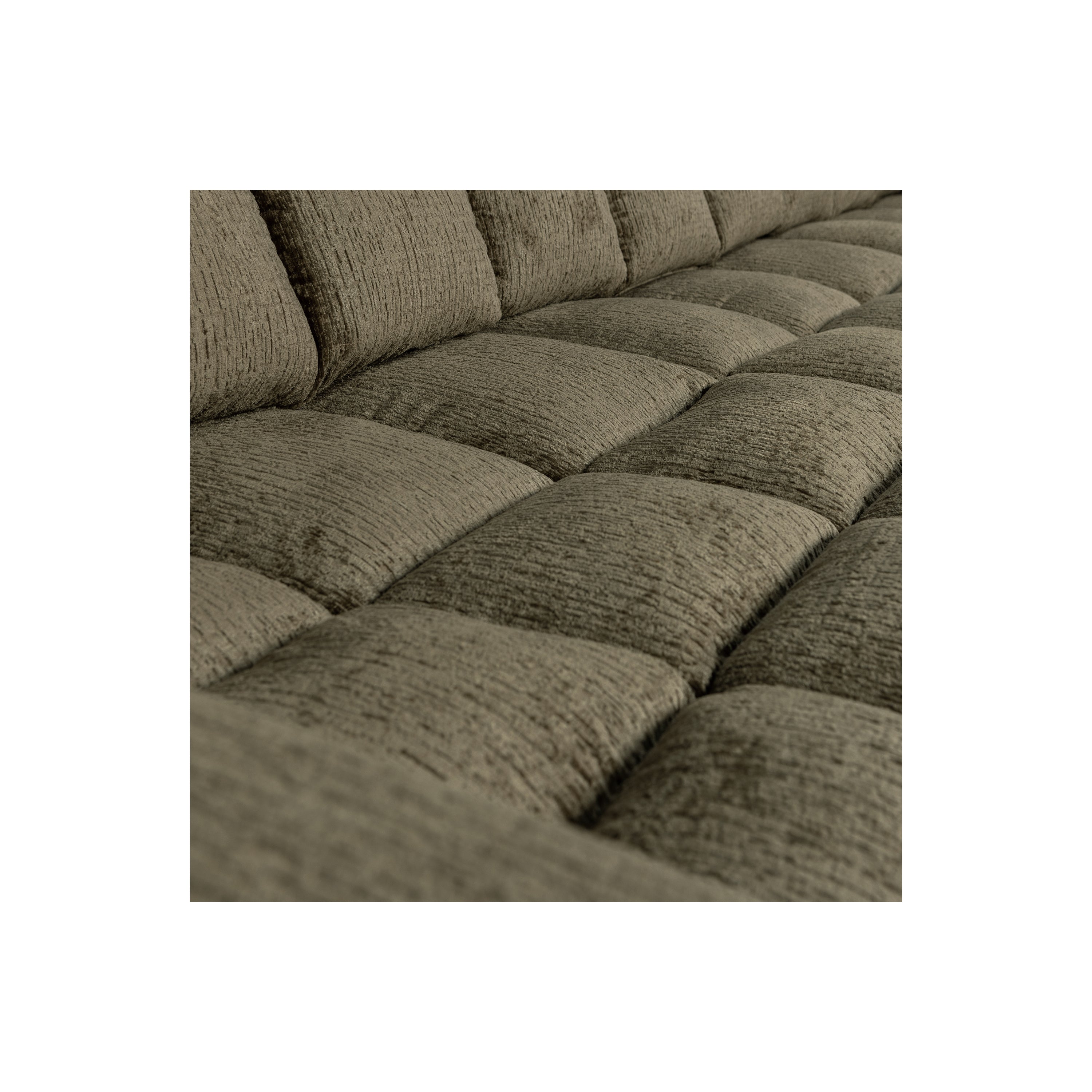 WOOOD Second Date Chaise Longue Rechts - Structure Velvet - Bonsai